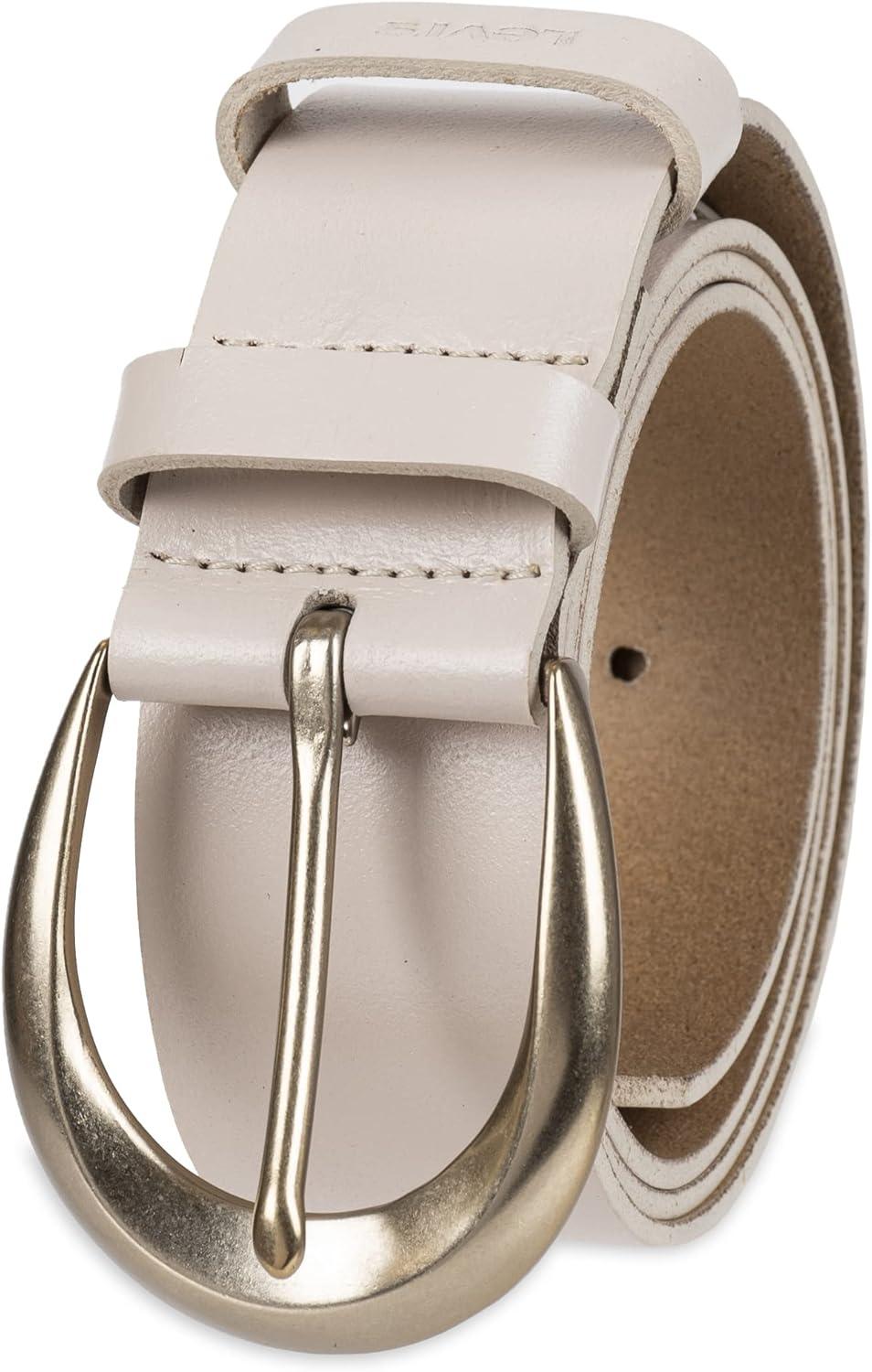 imageWomens Round Cut Edge Logo Loop Jean BeltWheat Double Loop
