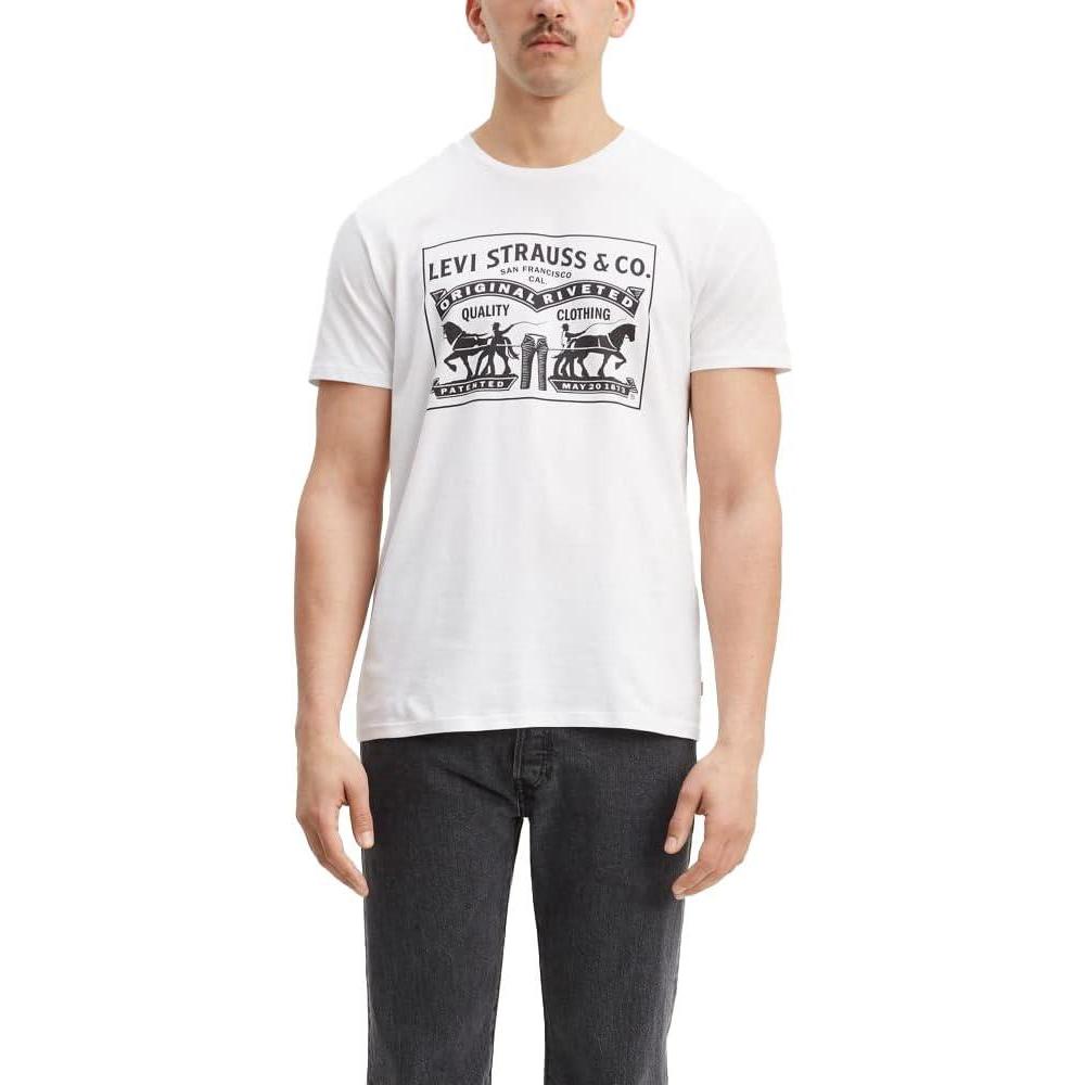 imageLevis Mens 2Horse Graphic TeeWhite