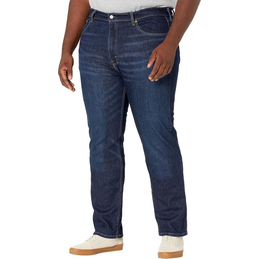 imageLevis Mens 505 Regular Fit Jeans Also Available in Big amp TallNew Nail Loop Knot Dark Indigo