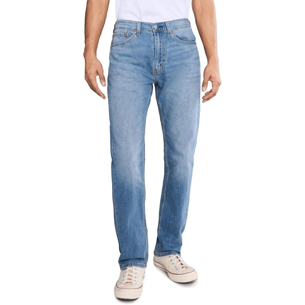 imageLevis Mens 505 Regular Fit Jeans Also Available in Big amp TallNew Waterfall Cool Stretch