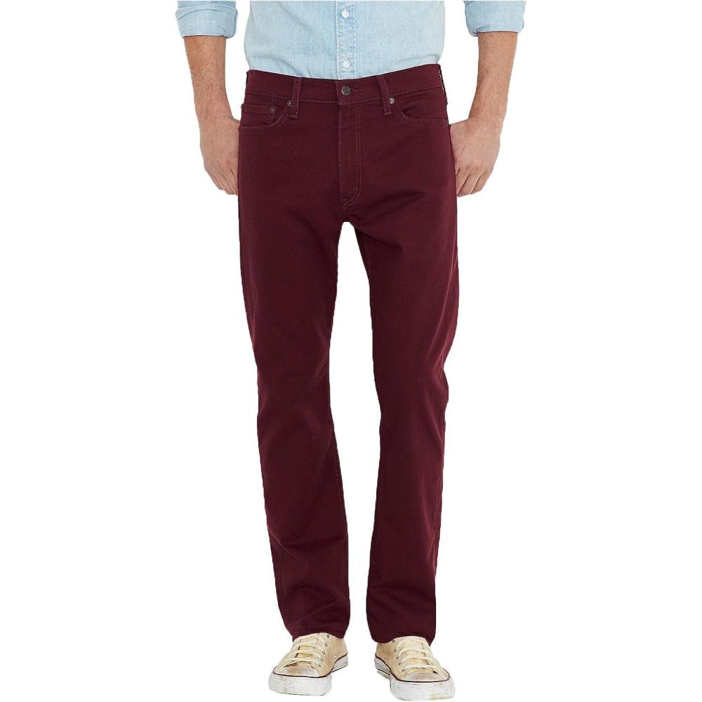 imageLevis Mens 513 Slim Straight JeansMerlotBull Denim