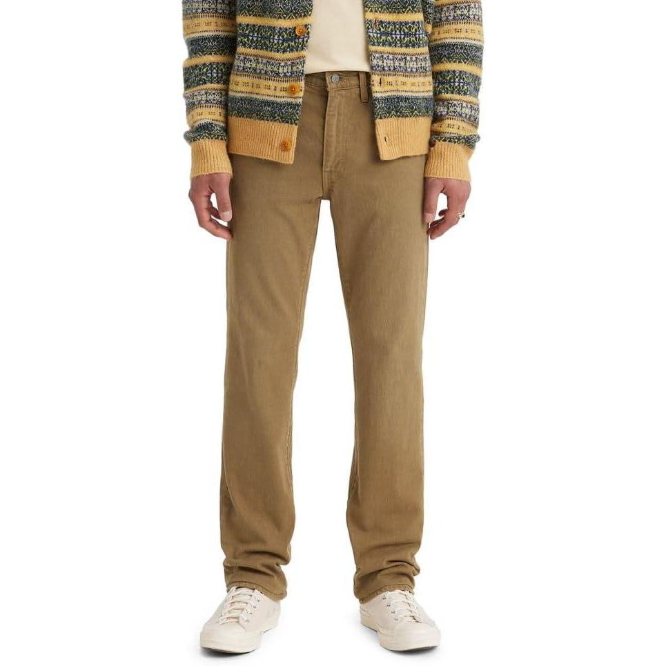 imageLevis Mens 514 Straight Fit Cut Jeans Also available in Big amp TallBritish Khaki Brown Stretch