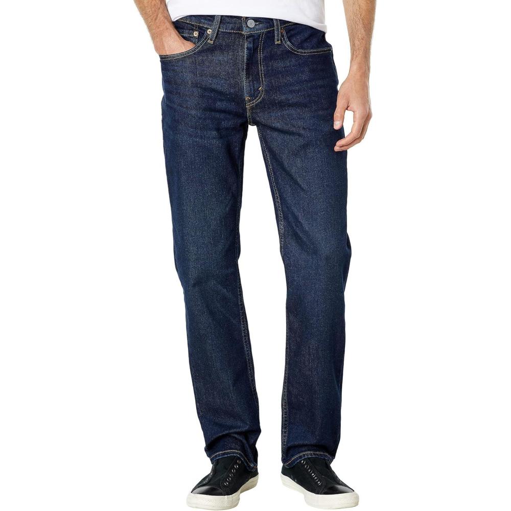 imageLevis Mens 514 Straight Fit Cut Jeans Also available in Big amp TallClean Run Dark Indigo Advanced Stretch