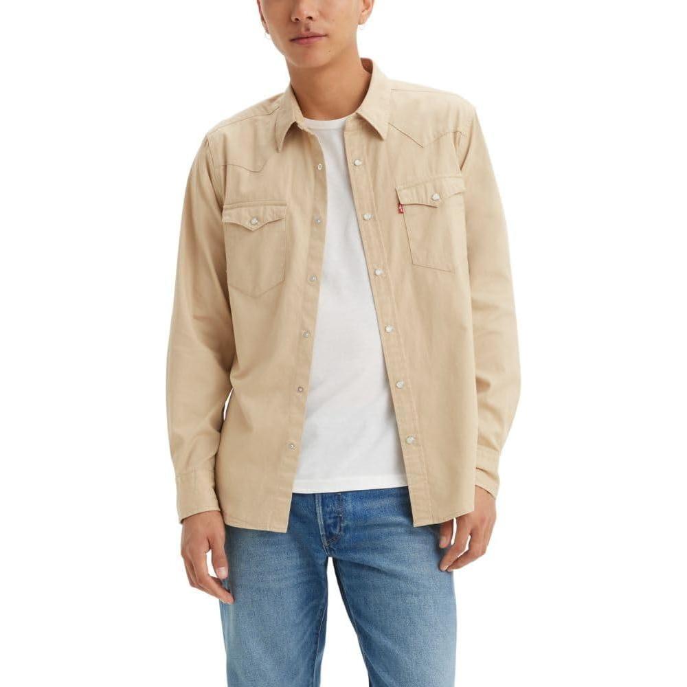 imageLevis Mens Classic Western Shirt Also Available in Big amp TallNew Safari