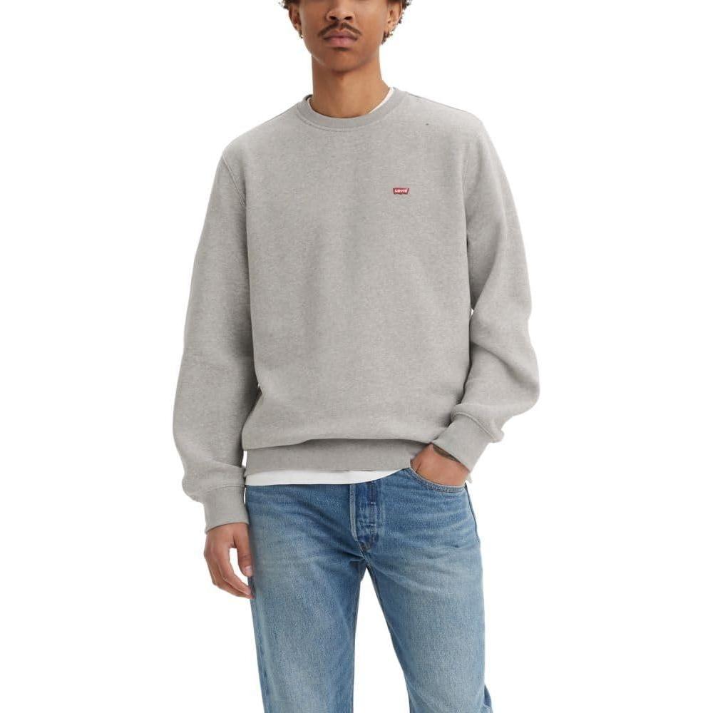 imageLevis Mens Crewneck SweatshirtsMid Tone Grey Heather