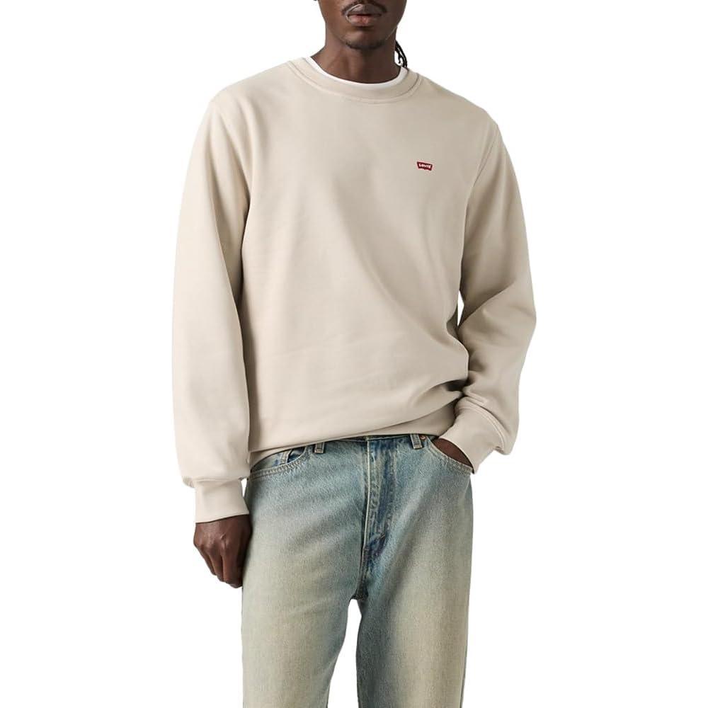imageLevis Mens Crewneck SweatshirtsNew Pumice Stone