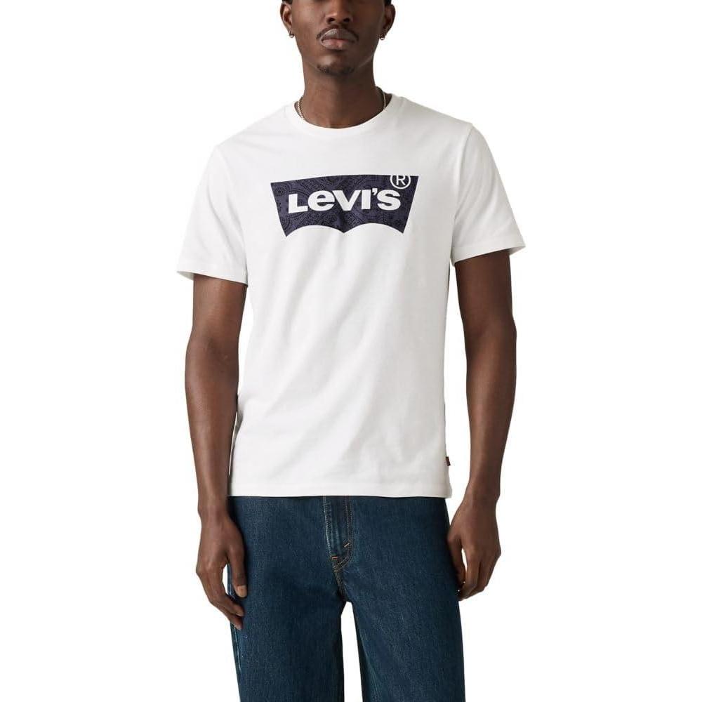 imageLevis Mens Graphic Tee Also Available in Big amp TallBatwing White