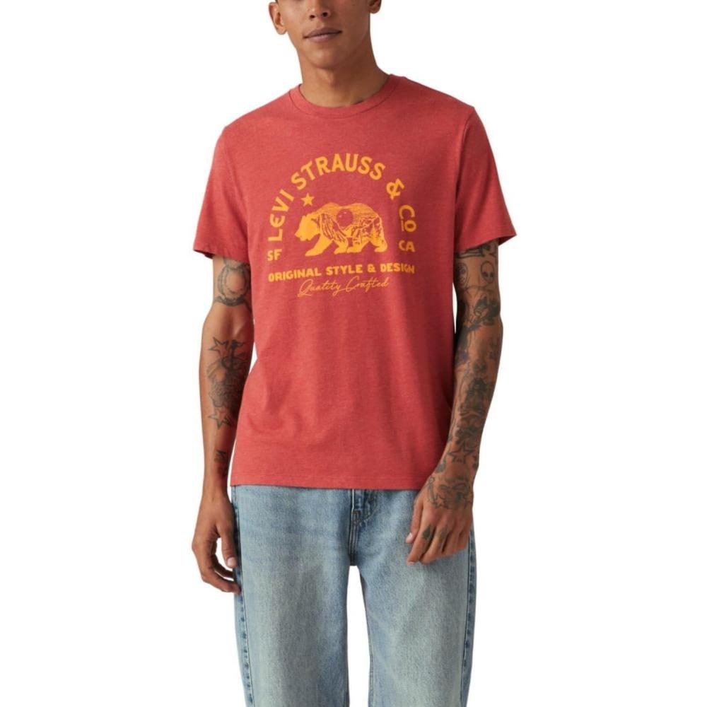 imageLevis Mens Graphic Tee Also Available in Big amp TallHeritage Americana Bear Baked Apple