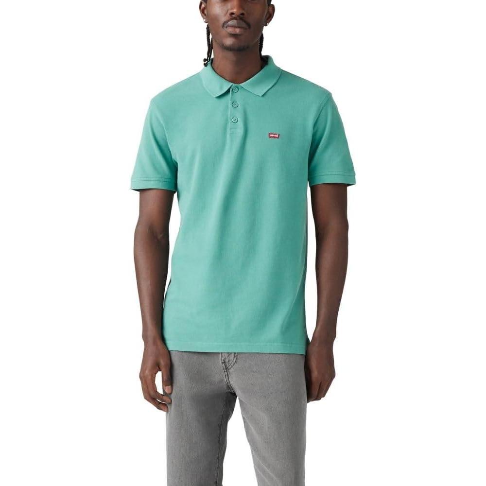 imageLevis Mens Housemark PoloBristol Blue Pique