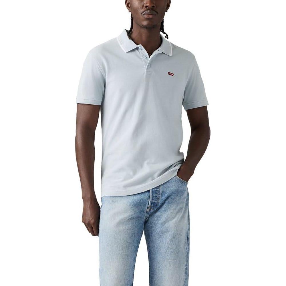 imageLevis Mens Housemark PoloNew Wood Tipping Stripe Niagara Mist