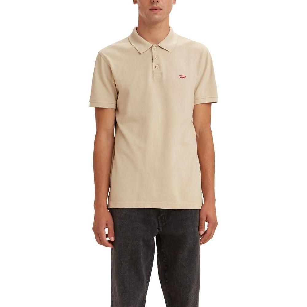 imageLevis Mens Housemark PoloSahara Khaki Pique
