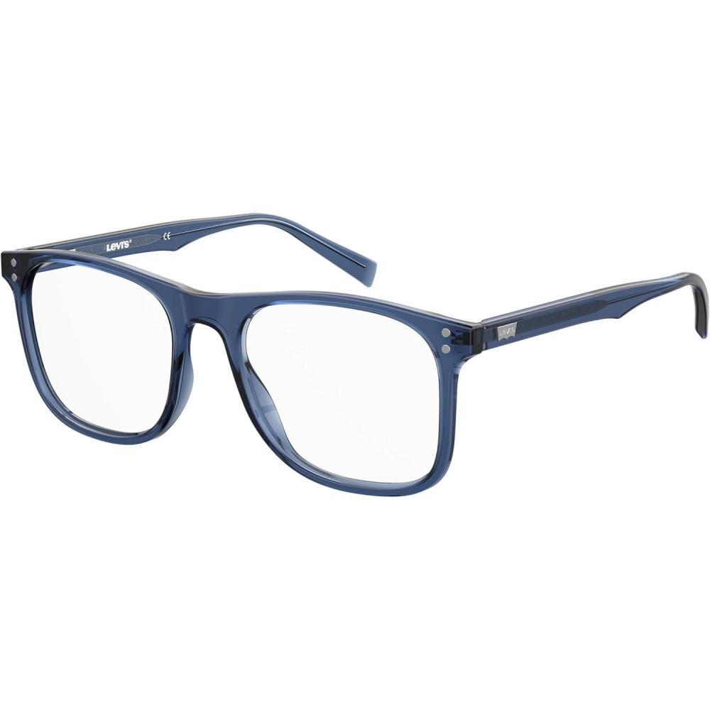 imageLevis Mens LV 5004 Square Prescription Eyeglass Frames BlueDemo Lens 52mm 18mm