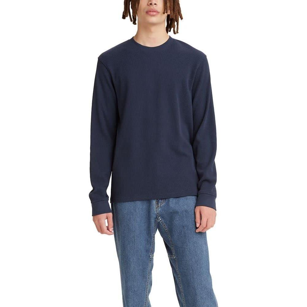 imageLevis Mens Long Sleeve Relaxed Thermal ShirtDress Blues