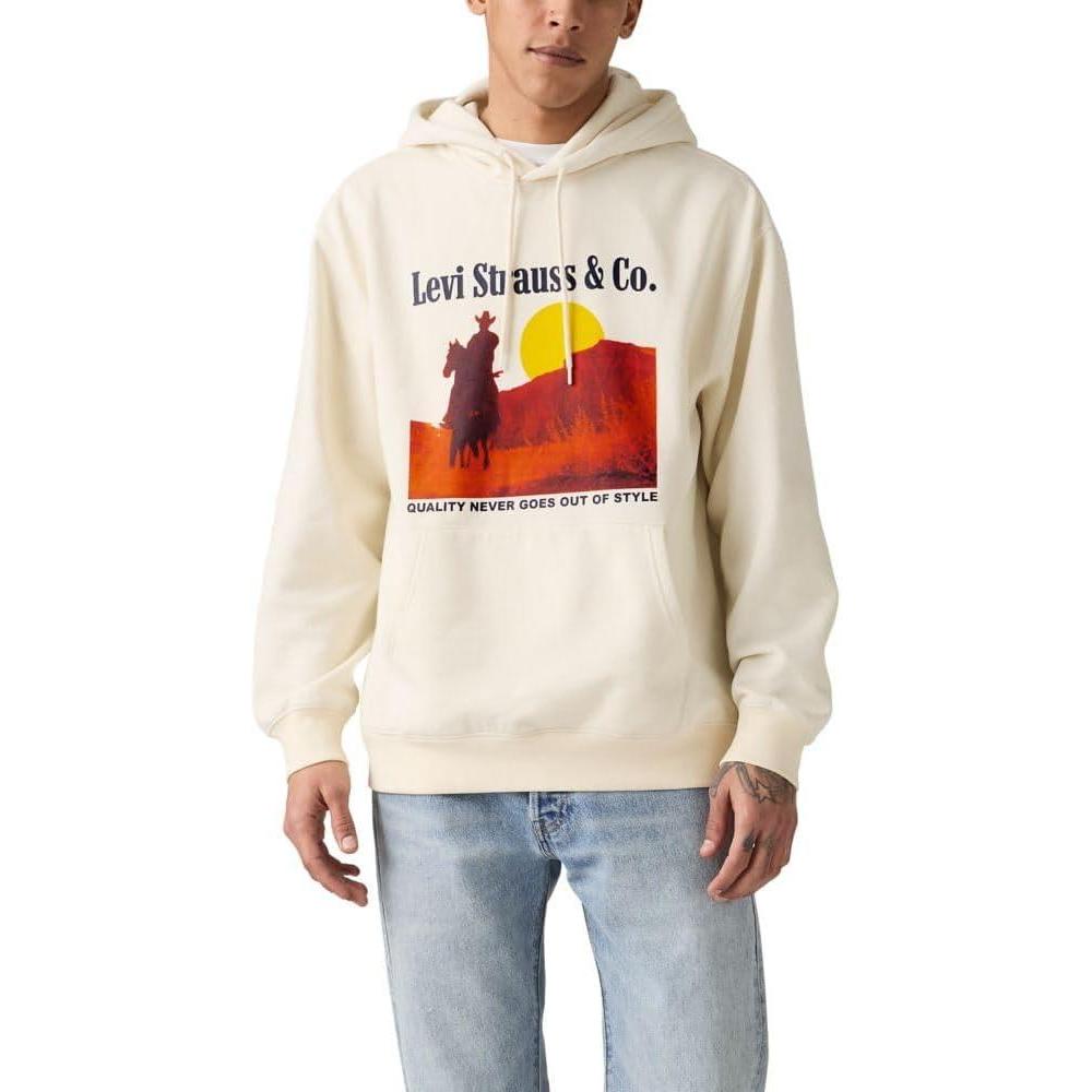 imageLevis Mens Relaxed Graphic Pull Over Also Available in Big amp TallNew Archival Western Egret