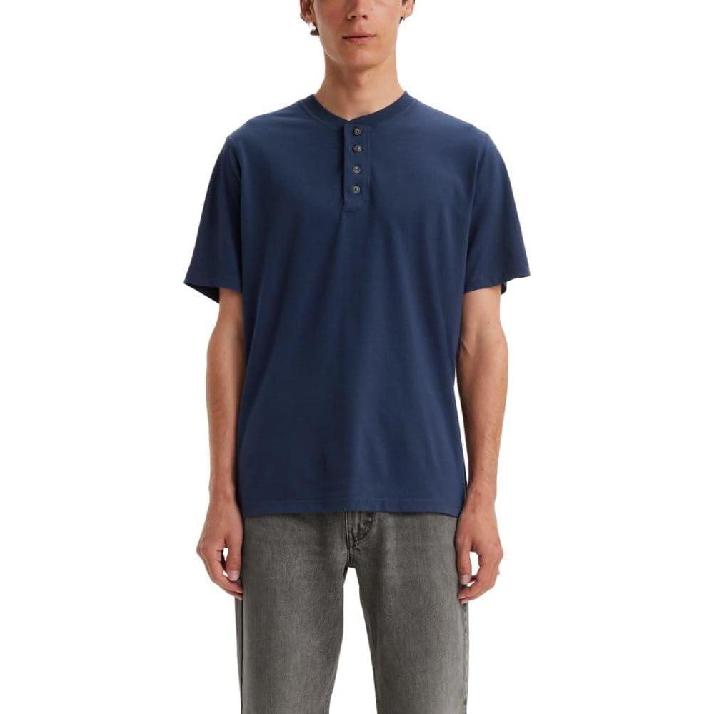 imageLevis Mens Short Sleeve Henley TeeNaval Academy
