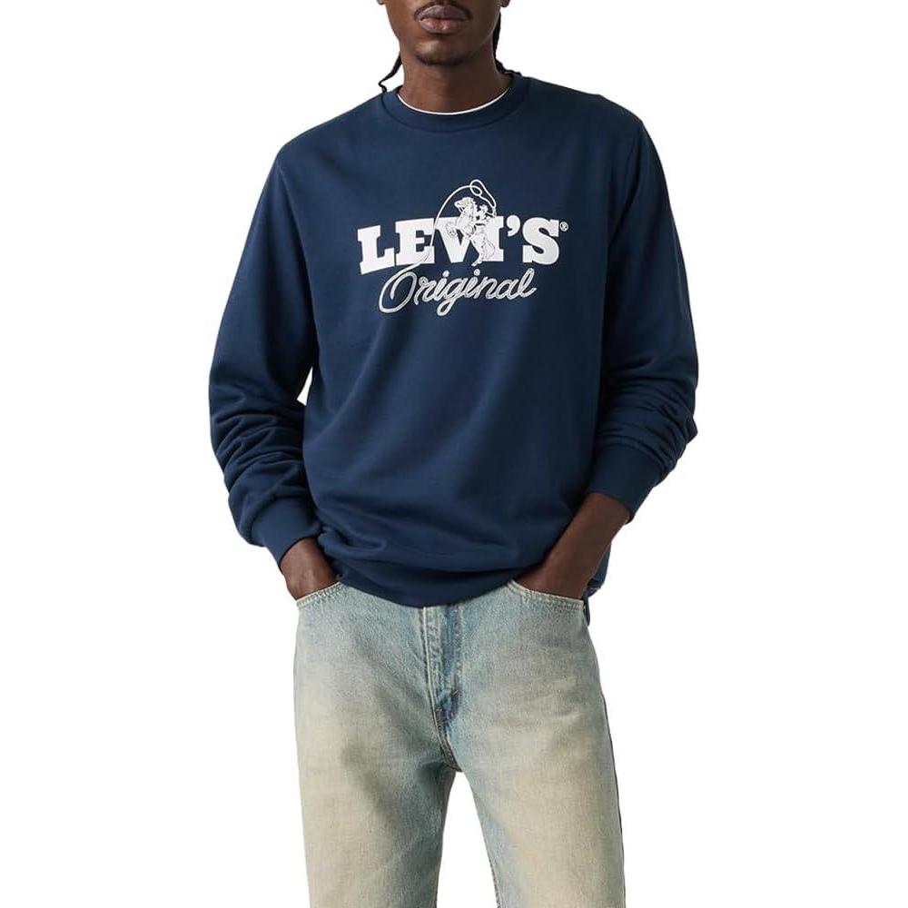 imageLevis Mens Standard Graphic CrewneckNew Dress Blues