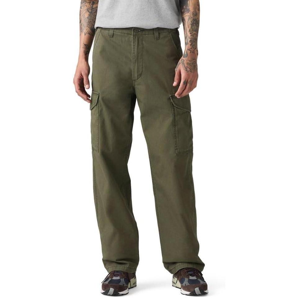 imageLevis Mens XX Baggy Cargo PantForest Night Canvas Non Stretch