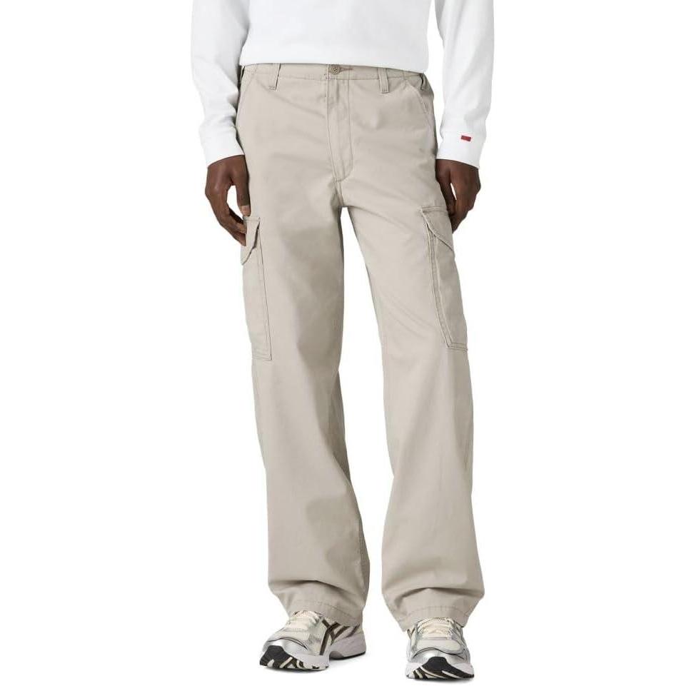 imageLevis Mens XX Baggy Cargo PantNew Vintage Khaki Canvas Non Stretch