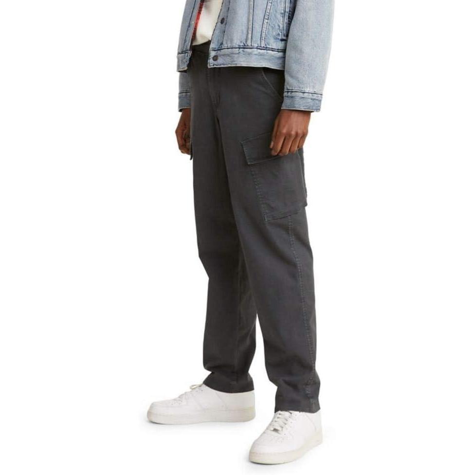 imageLevis Mens XX Taper Cargo PantsPirate Black Stretch Twill