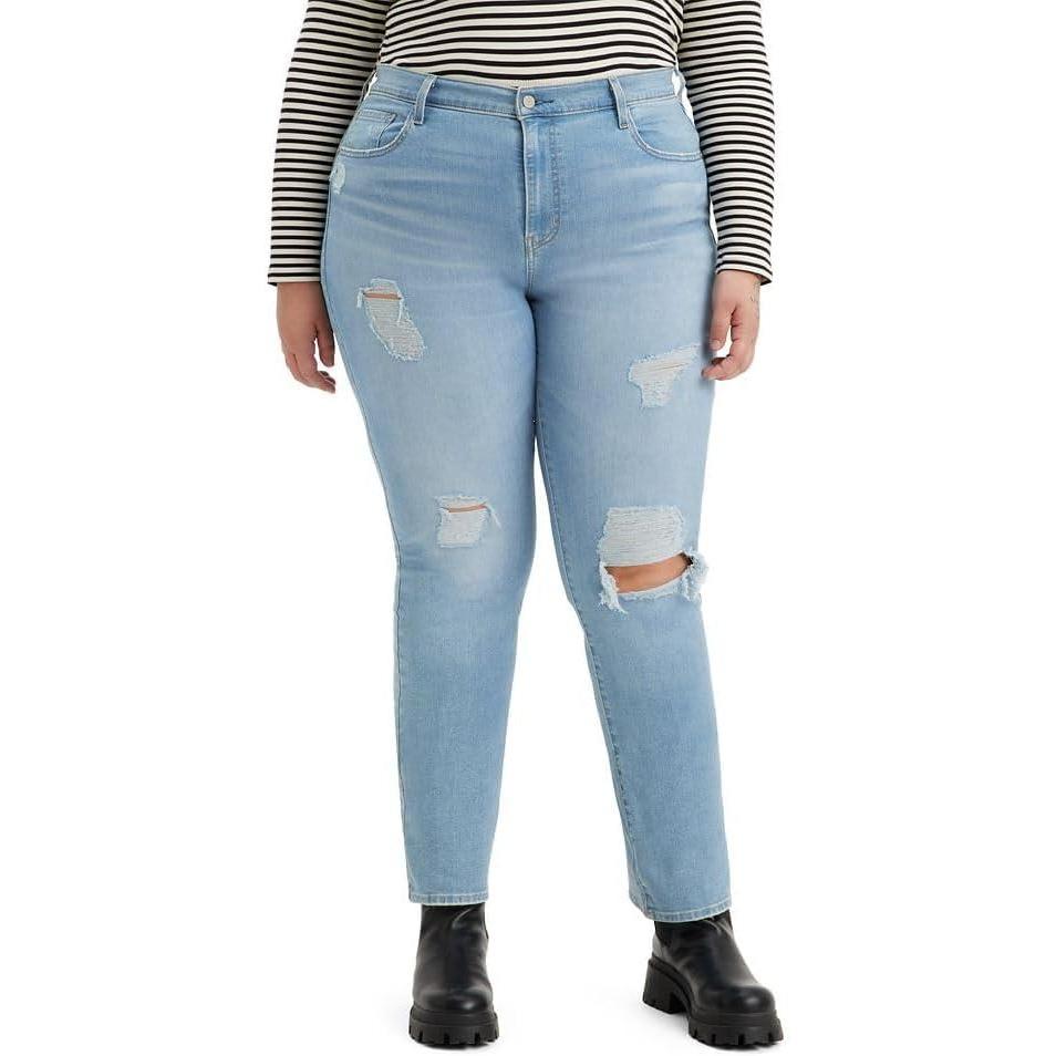 imageLevis Womens 724 High Rise Straight Jeans Plus SizeHouse Lights