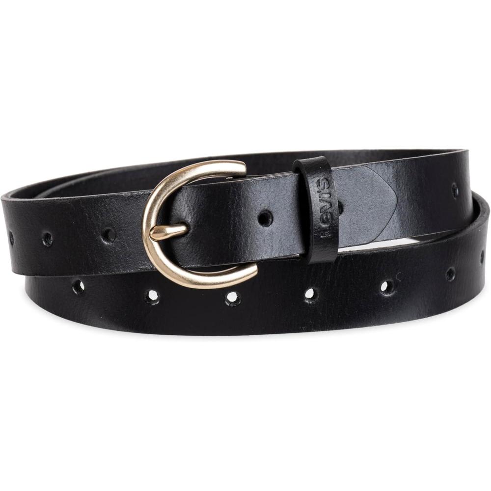 imageLevis Womens Casual Leather BeltBlack Perforated