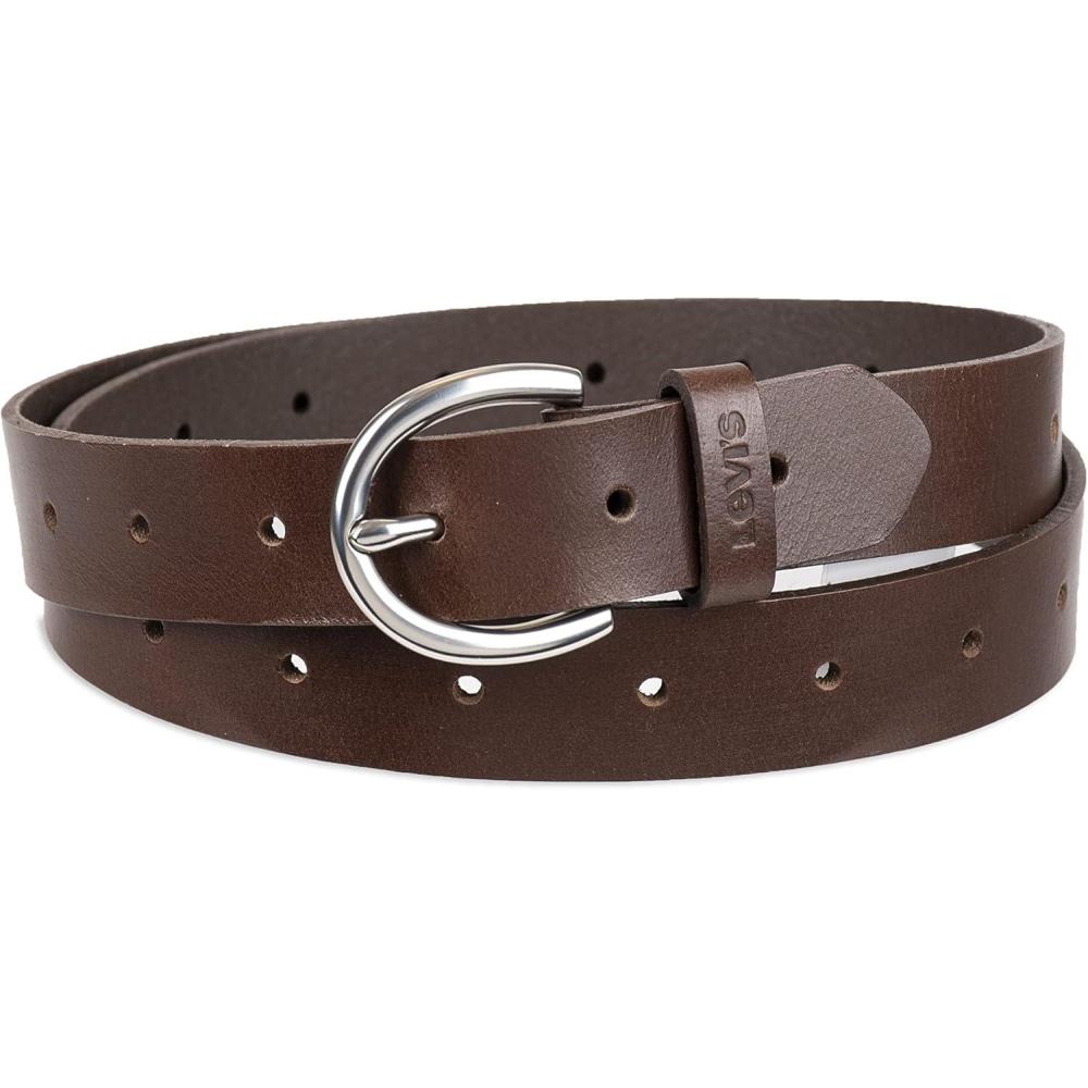 imageLevis Womens Casual Leather BeltBrown Perforated