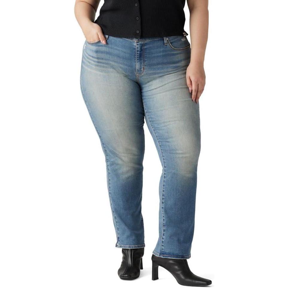 imageLevis Womens Classic Straight Jeans Plus SizeCave Wall