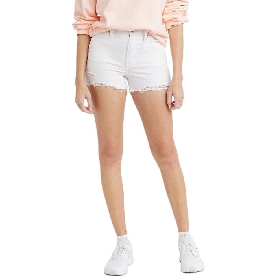 imageLevis Womens High Rise ShortsNew Weathered White