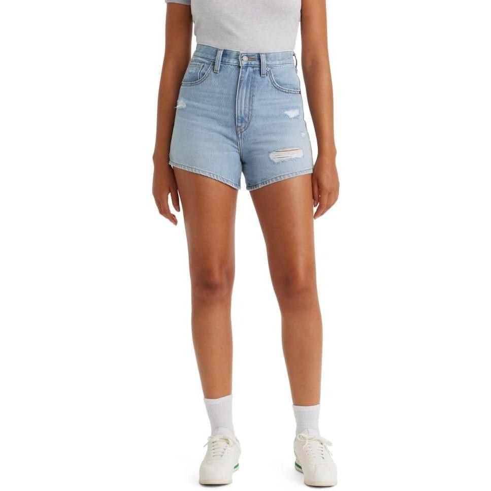 imageLevis Womens High Waisted Mom Shorts Also Available in PlusLight Touch Short