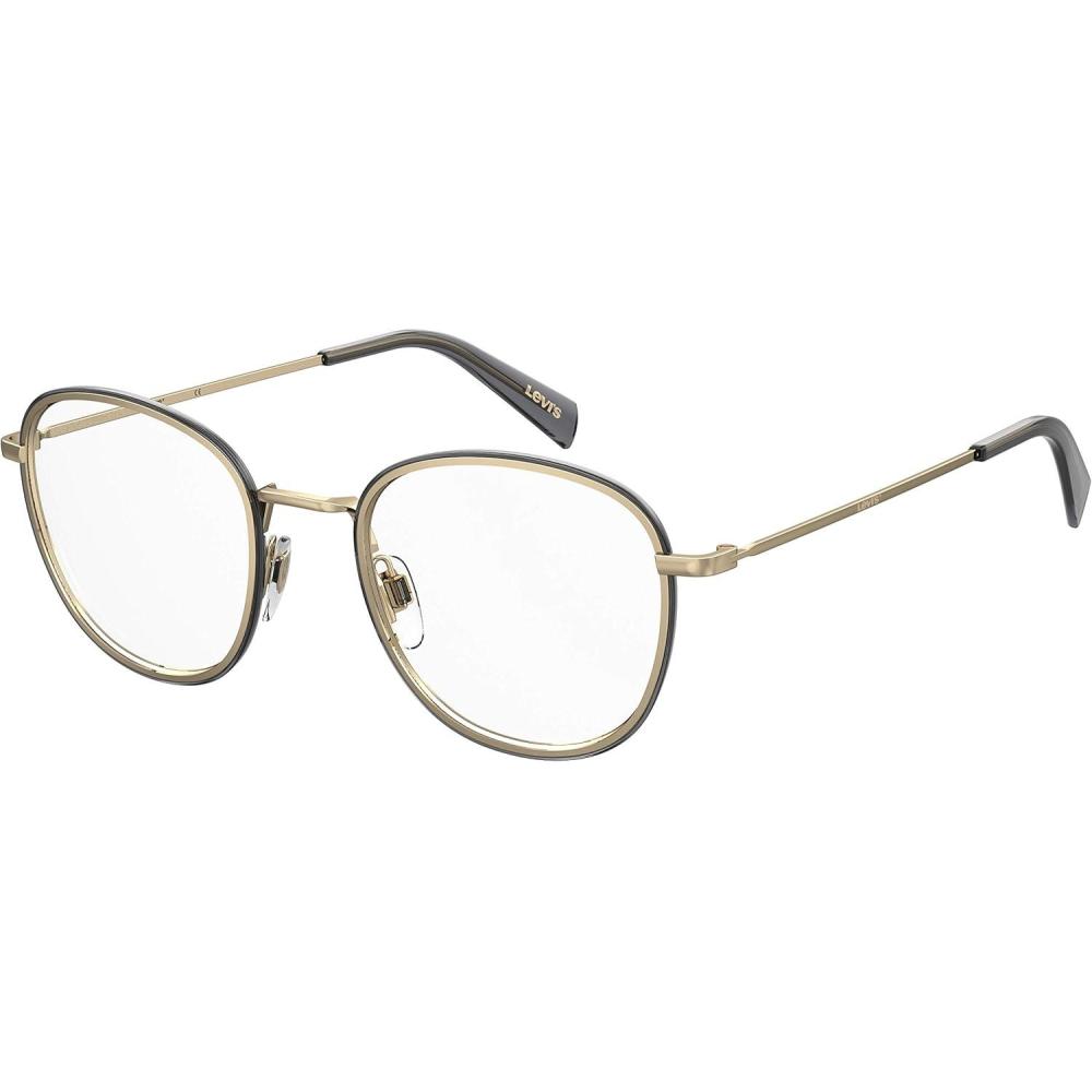 imageLevis Womens Lv 1027 Round Prescription Eyeglass FramesGold Grey