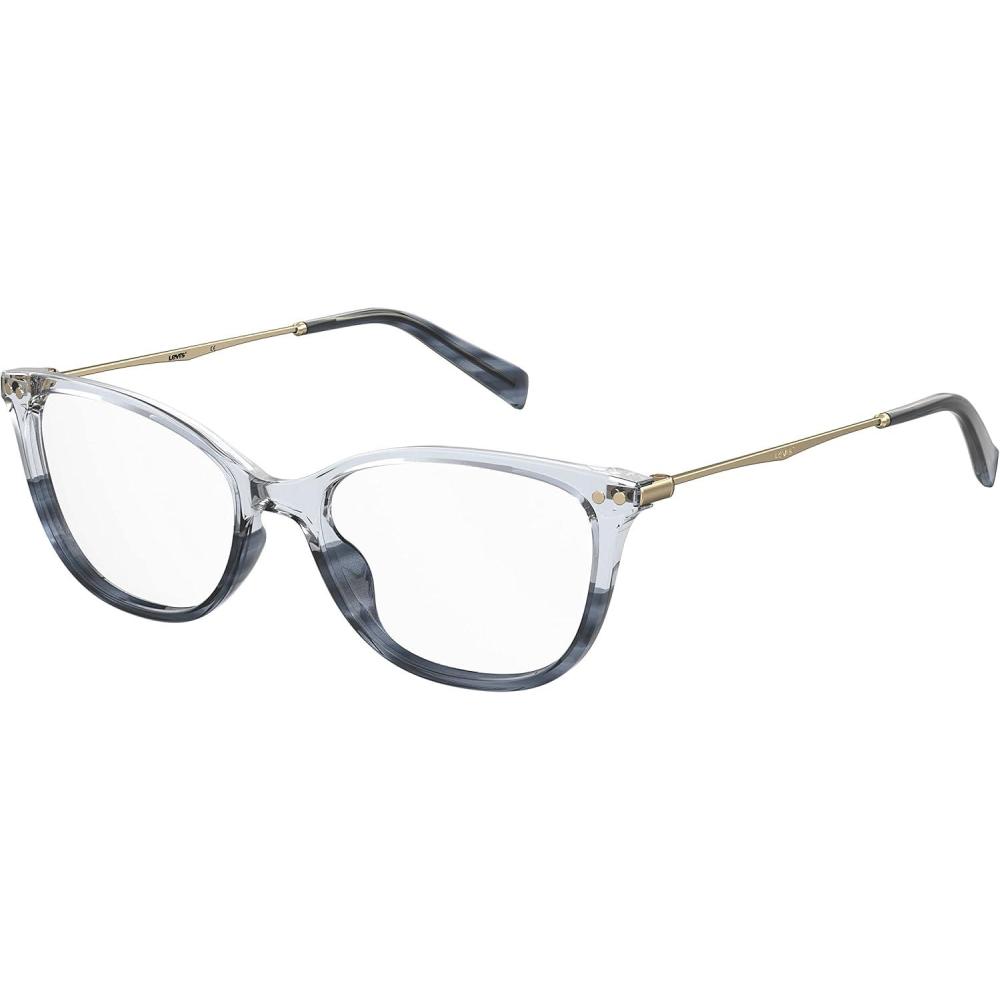 imageLevis Womens Lv 5021 Cat Eye Prescription Eyewear FramesBlue HornDemo Lens