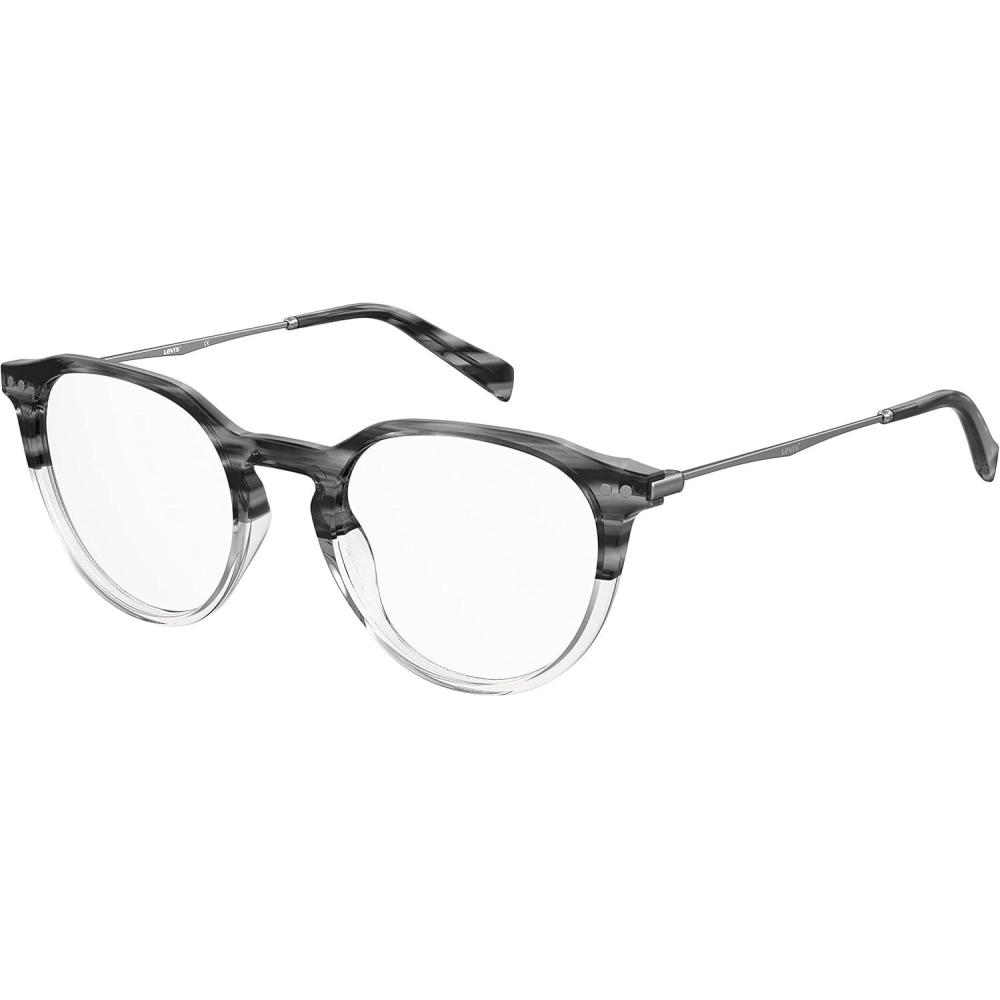 imageLevis Womens Lv 5022 Round Prescription Eyewear FramesGray HornDemo Lens