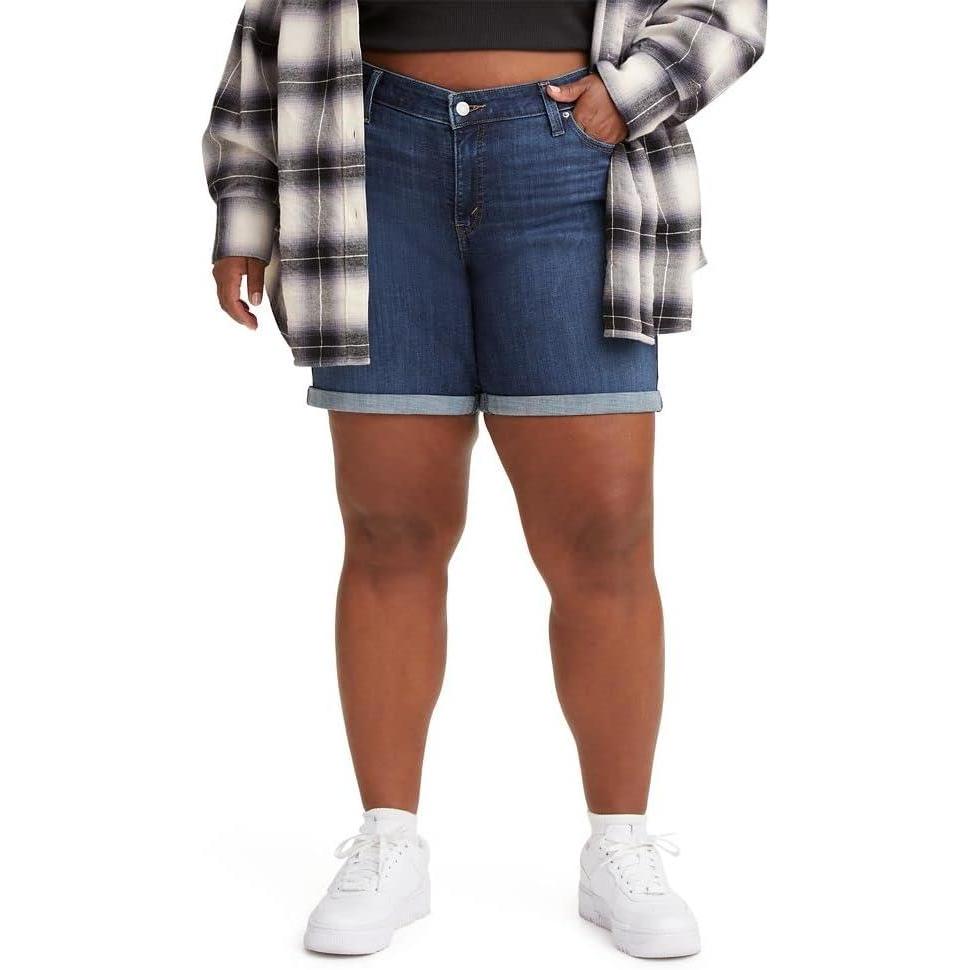 imageLevis Womens MidLength ShortsLapis Smile Medium Indigo