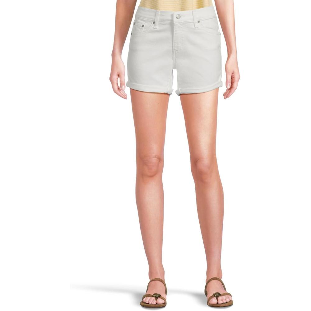 imageLevis Womens MidLength ShortsNew Chalk White