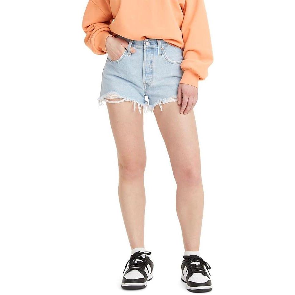 imageLevis Womens Premium 501 Original Shorts Also Available in PlusLuxor Edge  Light Indigo