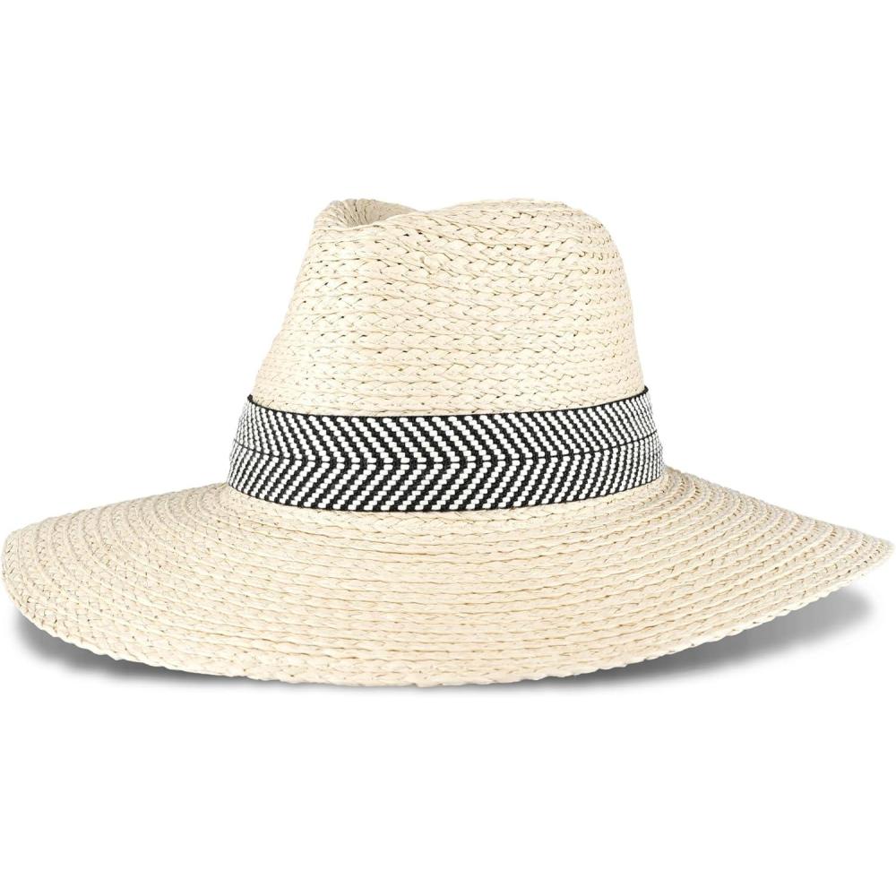imageLevis Womens Wide Brim Straw Hat with Woven BandBlack
