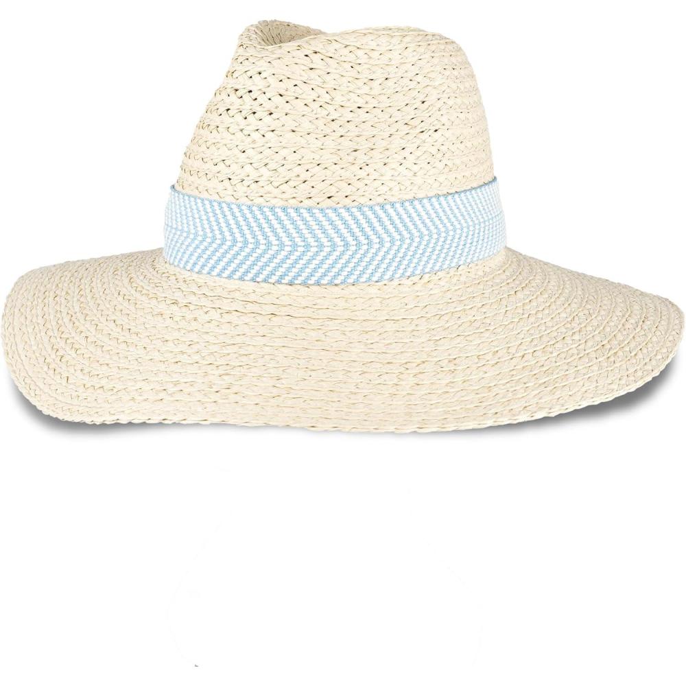 imageLevis Womens Wide Brim Straw Hat with Woven BandBlue