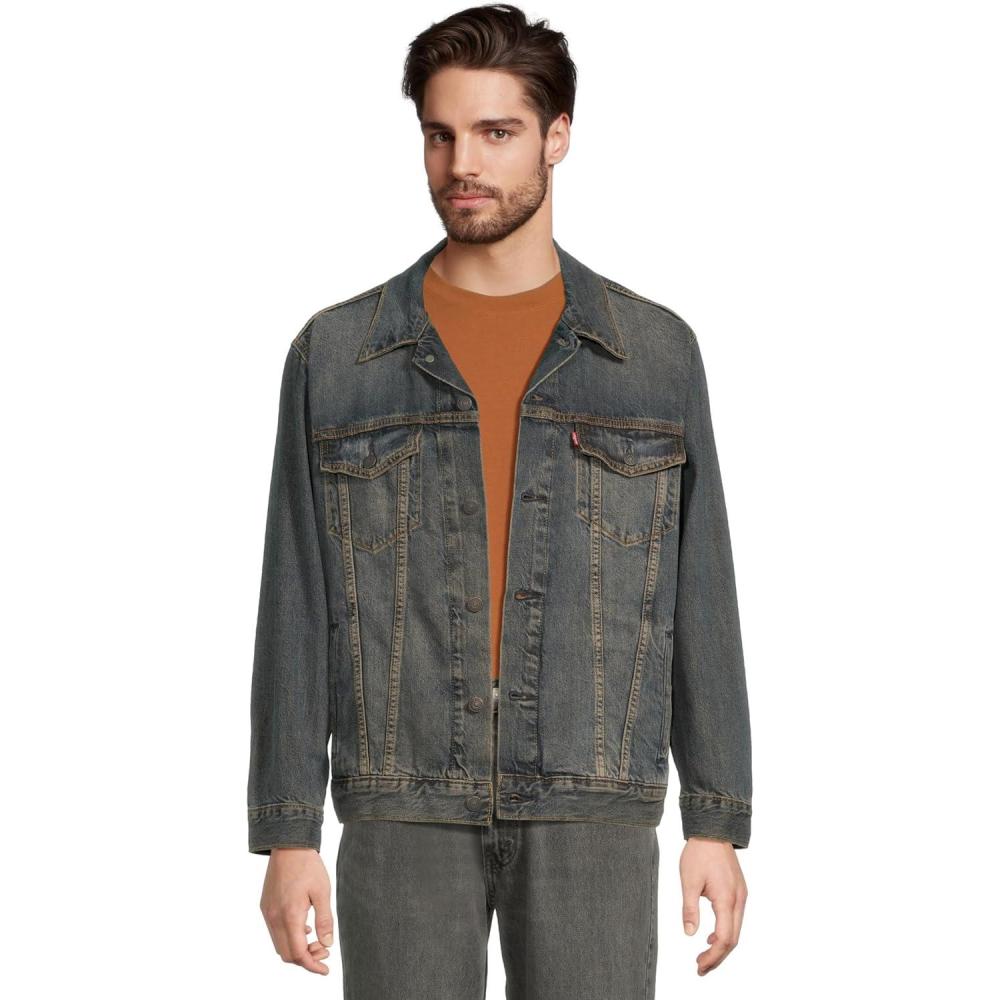 imageLevis mens Relaxed Fit TruckerCocoa Butter