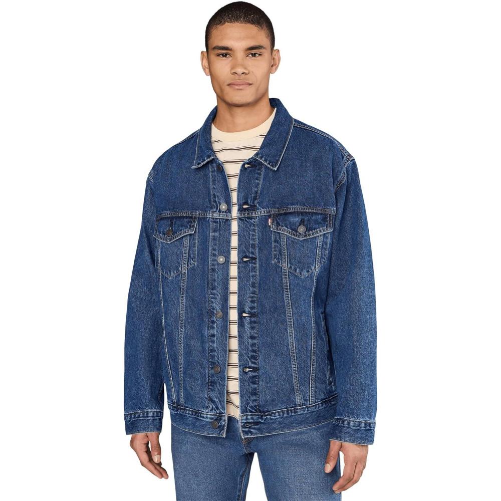 imageLevis mens Relaxed Fit TruckerMillion Dollar