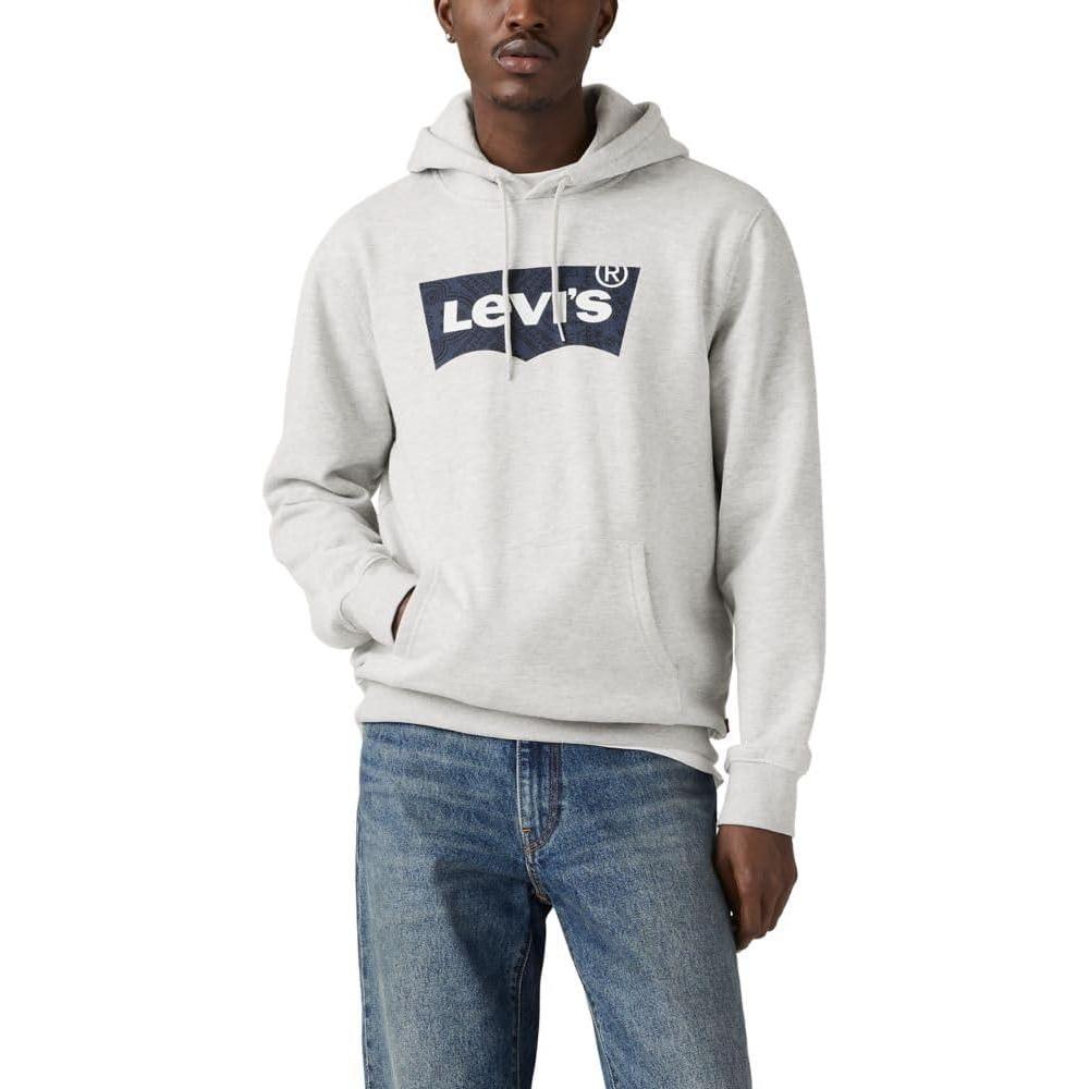 imageLevis mens Standard Graphic HoodieBatwing Light Heather Grey