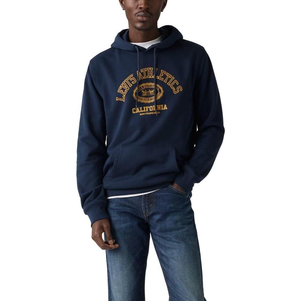imageLevis mens Standard Graphic HoodieCrest Navy Blazer