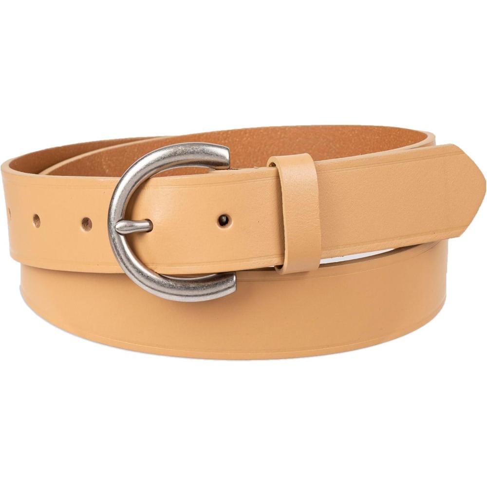 imageWomens Round Cut Edge Logo Loop Jean BeltNatural Rivet