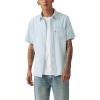 Eddie Stripe Niagara Mist Cotton Linen