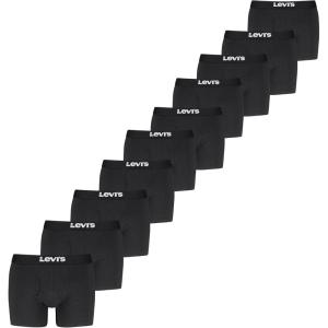 Levi’s Men’s 10-pack Boxer Brief, Soft Cotton, Tag-free, Breathable Comfort(Black Combo)