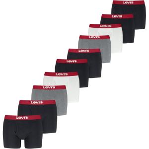 Levi’s Men’s 10-pack Boxer Brief, Soft Cotton, Tag-free, Breathable Comfort(Black/Grey/White Combo)