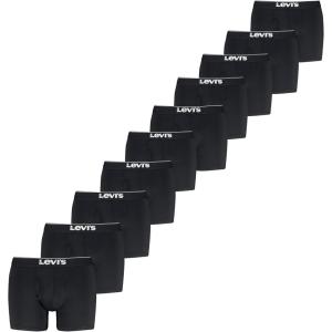 Levi’s Men’s 10-pack Microfiber Boxer Brief, Moisture Wicking, Ultra Soft Feel, Tag-free(Black Combo)