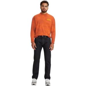Levi’s Men’s 505 Regular Fit Jeans (Also Available in Big & Tall)((New) Rinse – Dark Wash)