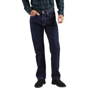 Levi’s Men’s 505 Regular Fit Jeans (Also Available in Big & Tall)(Rinse – Dark Wash)