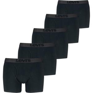 Levi’s Men’s 5-pack Boxer Brief With Melange Waistband, Soft Cotton, Tag-free, Breathable Comfort(Black Combo)