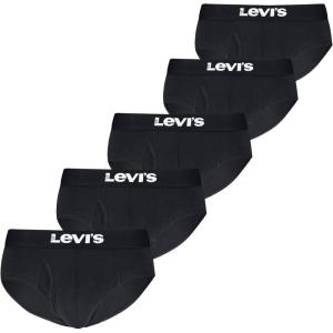 Levi’s Men’s 5-pack Brief, Soft Cotton, Tag-free, Breathable Comfort(Black Combo)